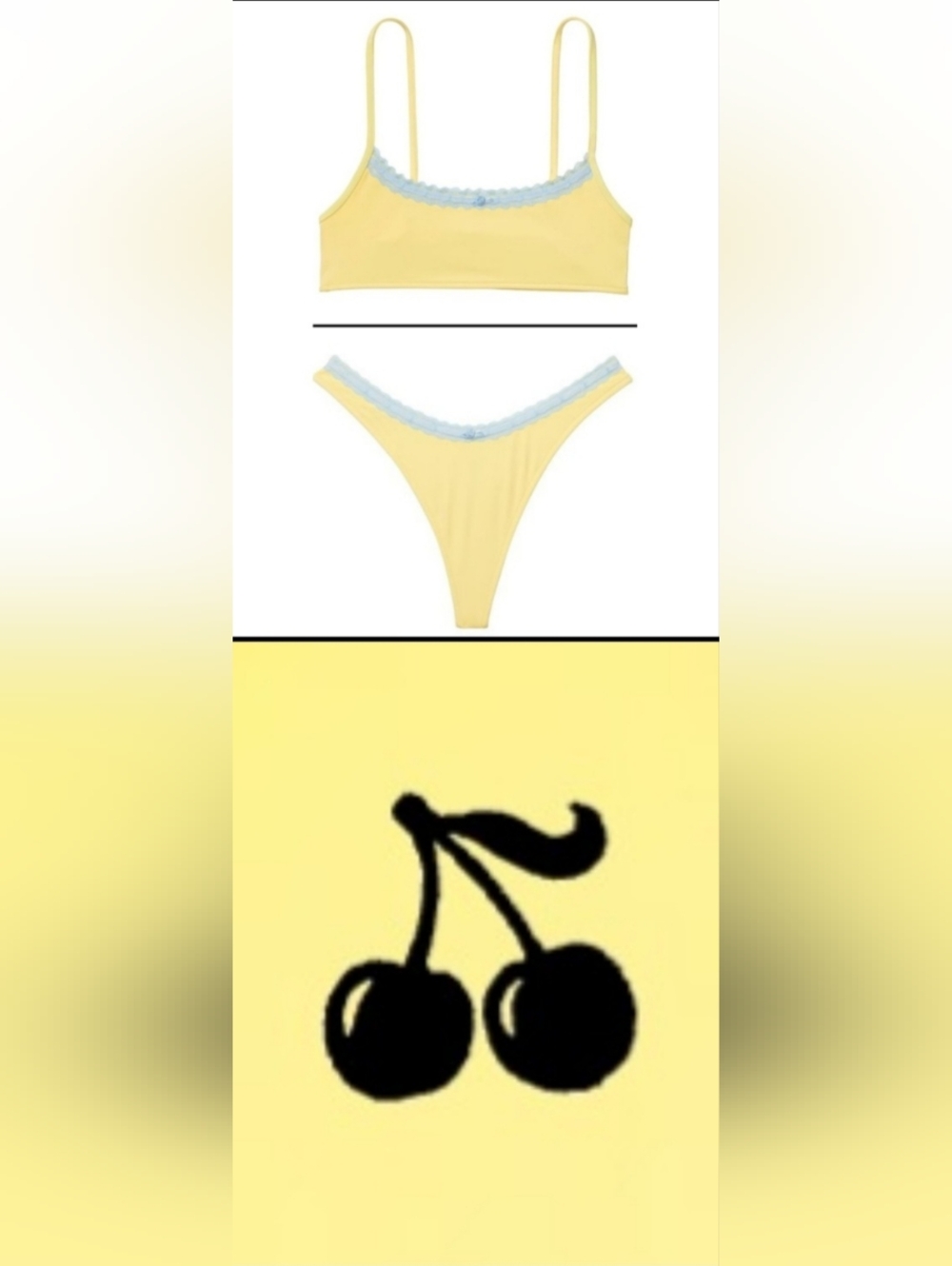 XL/XL PINK By Frankies Bikinis Yellow Bikini Set Bohemian